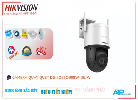 Lắp đặt camera tân phú DS-2DE2C400IW-DE/W Camera An Ninh Giá rẻ