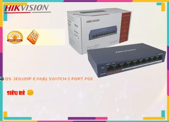 Lắp đặt camera tân phú Switch chuyển đổi mạng DS-3E0109P-E/M(B)