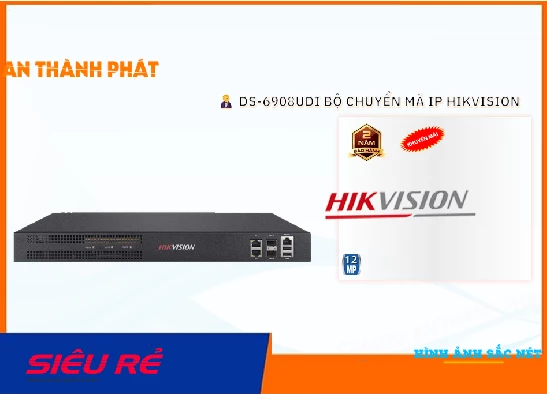Lắp đặt camera tân phú Bộ giải mã tín hiệu camera IP xuất ra màn hình Hikvision DS-6908UDI