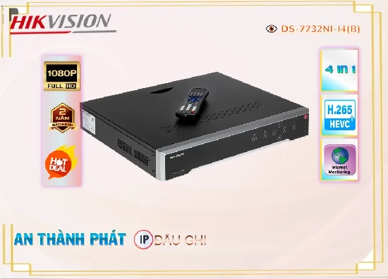 Lắp đặt camera tân phú Đầu Thu Hikvision DS-7732NI-I4(B)