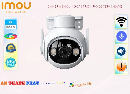 Lắp đặt camera tân phú Camera Imou Ngoài Trời 360 IPC-GS7EP-5M0WE