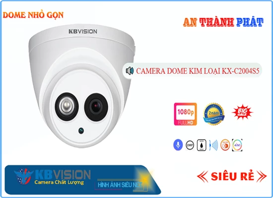 Lắp đặt camera tân phú Camera Giá Rẻ KBvision KX-C2004S5 Giá rẻ ✅