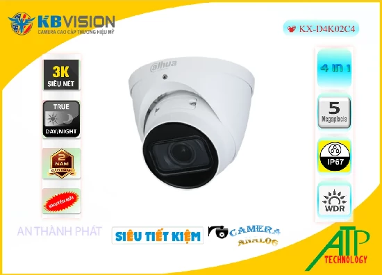 Lắp đặt camera tân phú Camera KBvision KX-D4K02C4