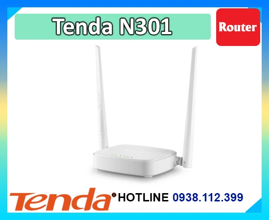 Lắp đặt camera Router Tenda N301 (2 Râu)