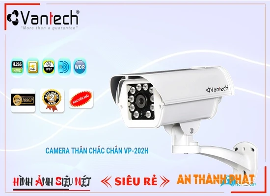 Lắp đặt camera tân phú VP-202H Camera IP POE Giá rẻ VanTech
