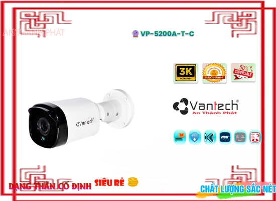 Lắp đặt camera tân phú Camera VP-5200A|T|C Giá Rẻ Chất Lượng Cao