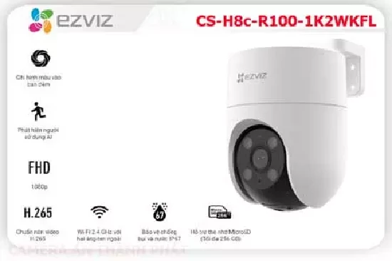 Lắp đặt camera tân phú Camera EZVIZ CS H8c R100 1K2WKFL
