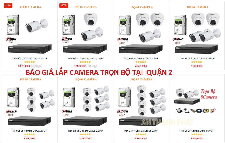 Báo Giá Lắp Camera Trọn Bộ Tại Quận 2