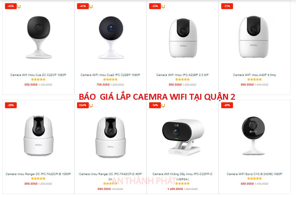 Báo Giá Lắp Camera tại quận 2 wifi