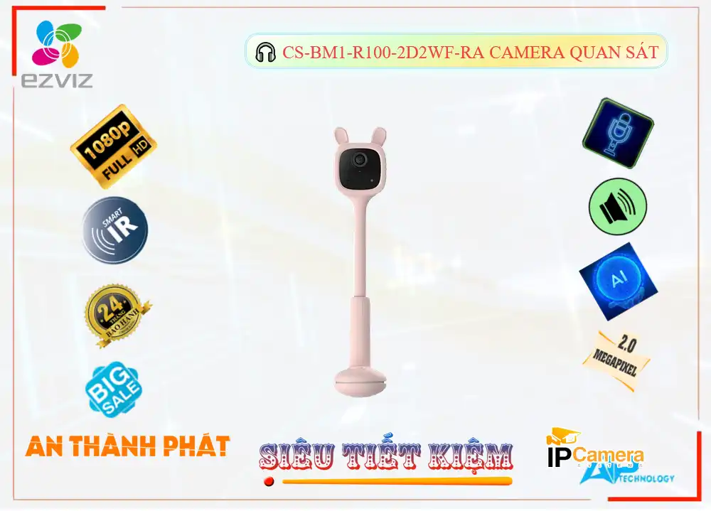 CS-BM1-R100-2D2WF-Ra sắc nét Wifi Ezviz ➠ CS-BM1-R100-2D2WF-Ra sắc nét Wifi Ezviz ➠