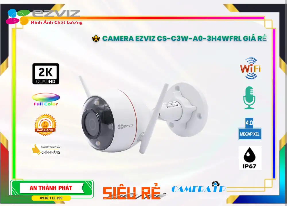 Camera An Ninh Wifi Ezviz CS-C3W-A0-3H4WFRL Chức Năng Cao Cấp Camera An Ninh Wifi Ezviz CS-C3W-A0-3H4WFRL Chức Năng Cao Cấp