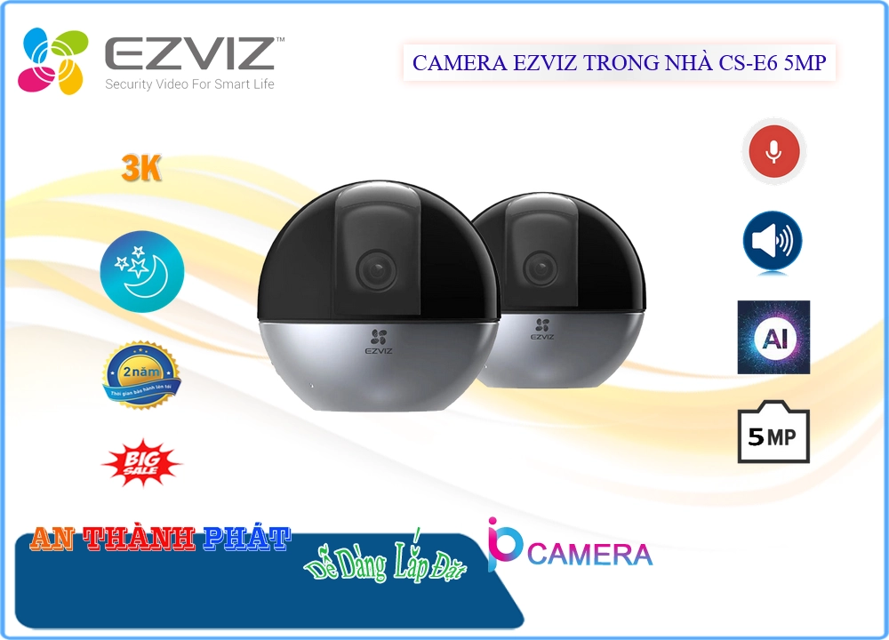 Camera CS-E6 5MP Wifi,CS-E6 5MP Giá Khuyến Mãi, Wifi Không Dây CS-E6 5MP Giá rẻ,CS-E6 5MP Công Nghệ Mới,Địa Chỉ Bán