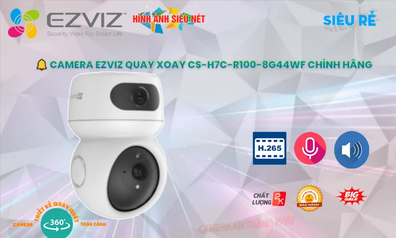 Camera Wifi Ezviz CS-H7c-R100-8G44WF Camera Wifi Ezviz CS-H7c-R100-8G44WF