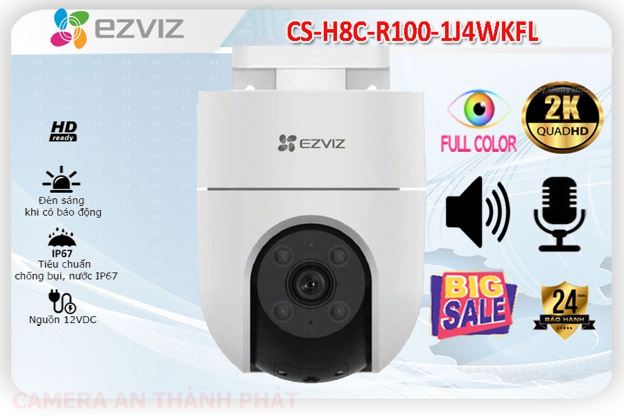 CS-H8c-R100-1J4WKFL sắc nét Wifi Ezviz CS-H8c-R100-1J4WKFL sắc nét Wifi Ezviz
