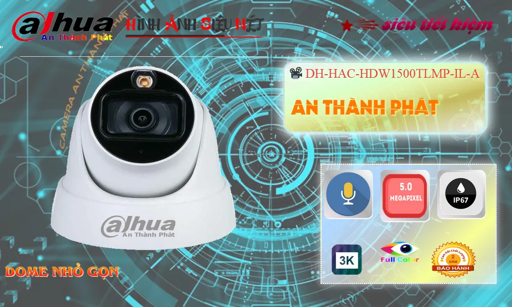 Camera  Dahua DH-HAC-HDW1500TLMP-IL-A Sắc Nét