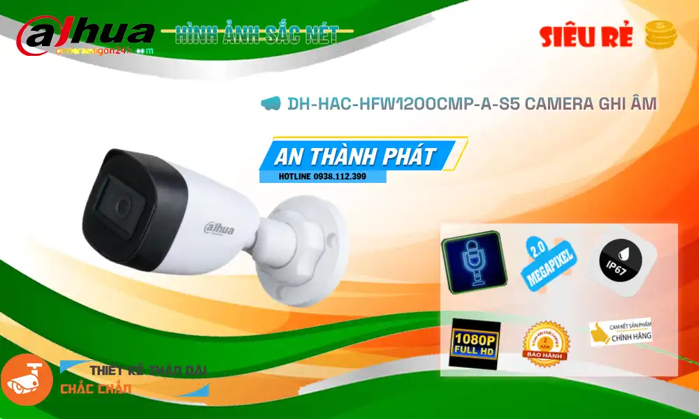 DH-HAC-HFW1200CMP-A-S5 sắc nét Dahua DH-HAC-HFW1200CMP-A-S5 sắc nét Dahua