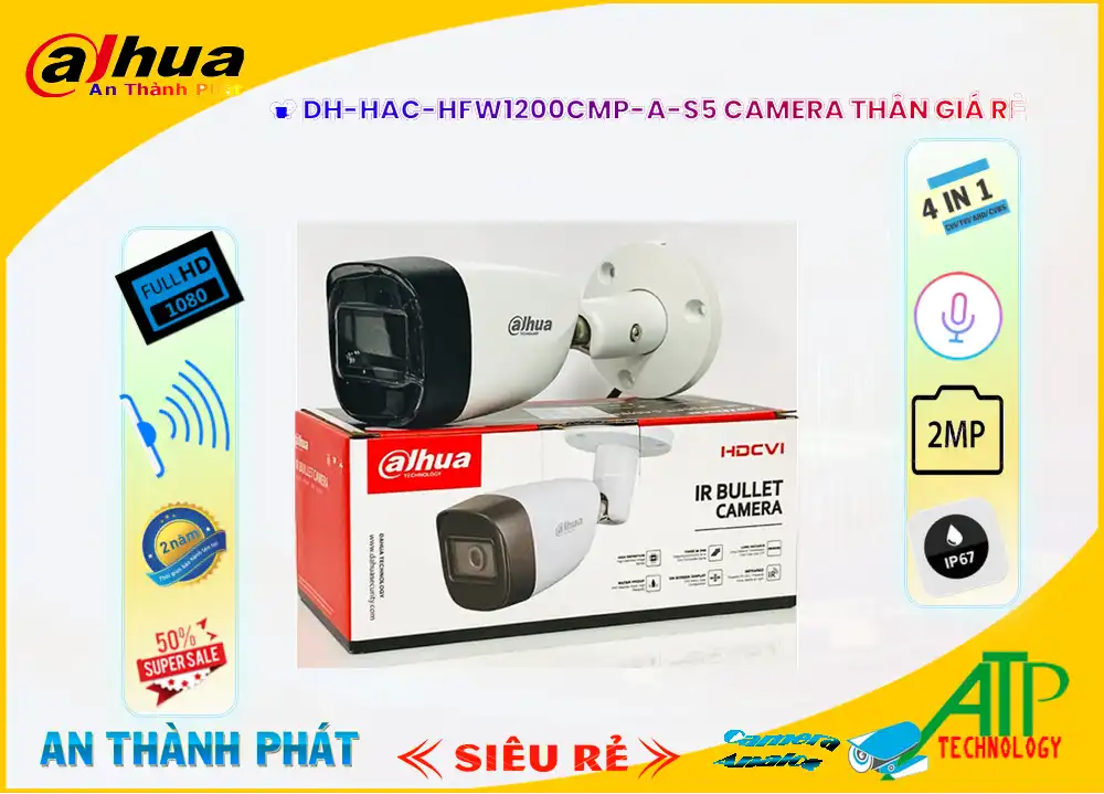 DH-HAC-HFW1200CMP-A-S5 sắc nét Dahua DH-HAC-HFW1200CMP-A-S5 sắc nét Dahua