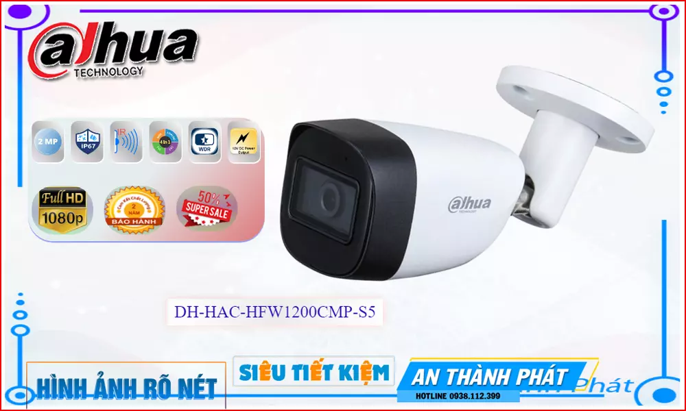 Camera DH-HAC-HFW1200CMP-S5,Giá DH-HAC-HFW1200CMP-S5,DH-HAC-HFW1200CMP-S5 Giá Khuyến Mãi,bán