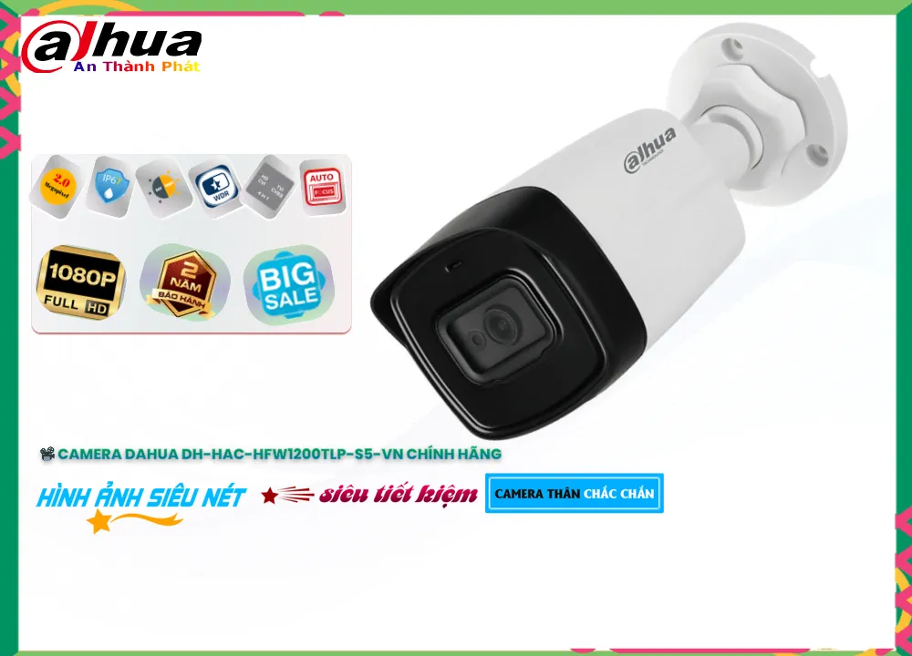 Camera Dahua DH-HAC-HFW1200TLP-S5-VN,DH HAC HFW1200TLP S5 VN,Giá Bán DH-HAC-HFW1200TLP-S5-VN,DH-HAC-HFW1200TLP-S5-VN