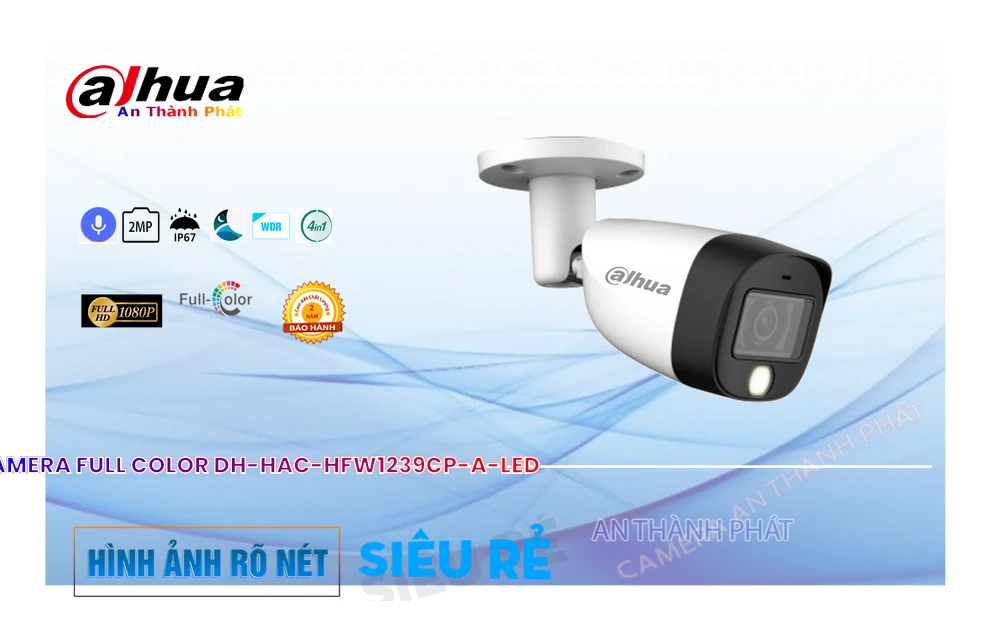 DH-HAC-HFW1239CP-A-LED sắc nét Dahua DH-HAC-HFW1239CP-A-LED sắc nét Dahua