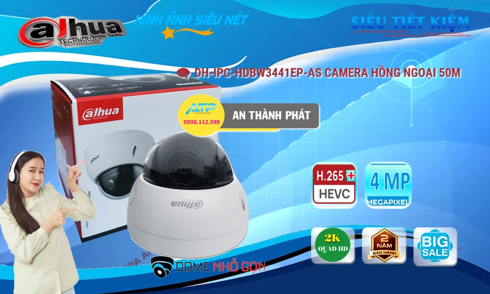 DH-IPC-HDBW3441EP-AS sắc nét Dahua DH-IPC-HDBW3441EP-AS sắc nét Dahua