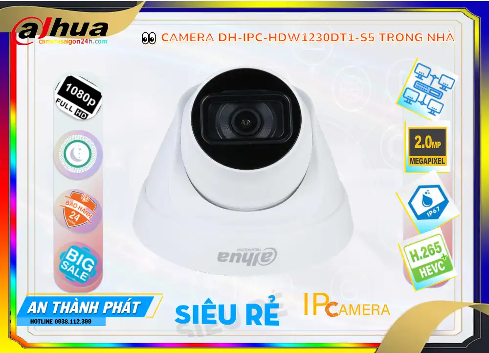 DH-IPC-HDW1230DT1-S5 sắc nét Dahua DH-IPC-HDW1230DT1-S5 sắc nét Dahua