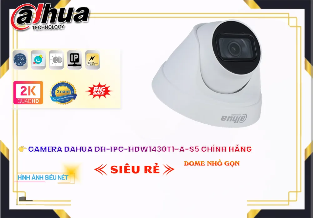 DH-IPC-HDW1430T1-A-S5 Camera  Dahua