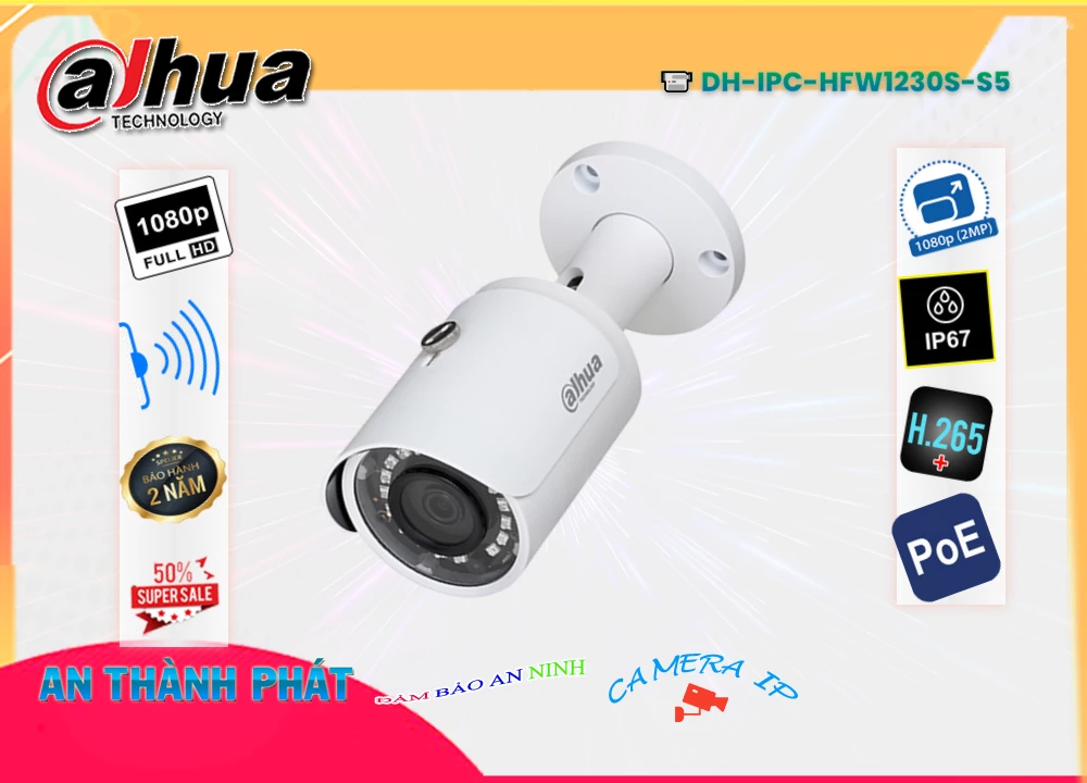 Camera Dahua DH-IPC-HFW1230S-S5,DH-IPC-HFW1230S-S5 Giá rẻ,DH IPC HFW1230S S5,Chất Lượng DH-IPC-HFW1230S-S5,thông số