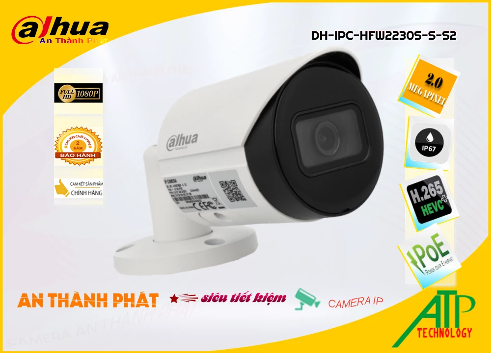 Camera Dahua DH-IPC-HFW2230S-S-S2,DH IPC HFW2230S S S2,Giá Bán DH-IPC-HFW2230S-S-S2,DH-IPC-HFW2230S-S-S2 Giá Khuyến