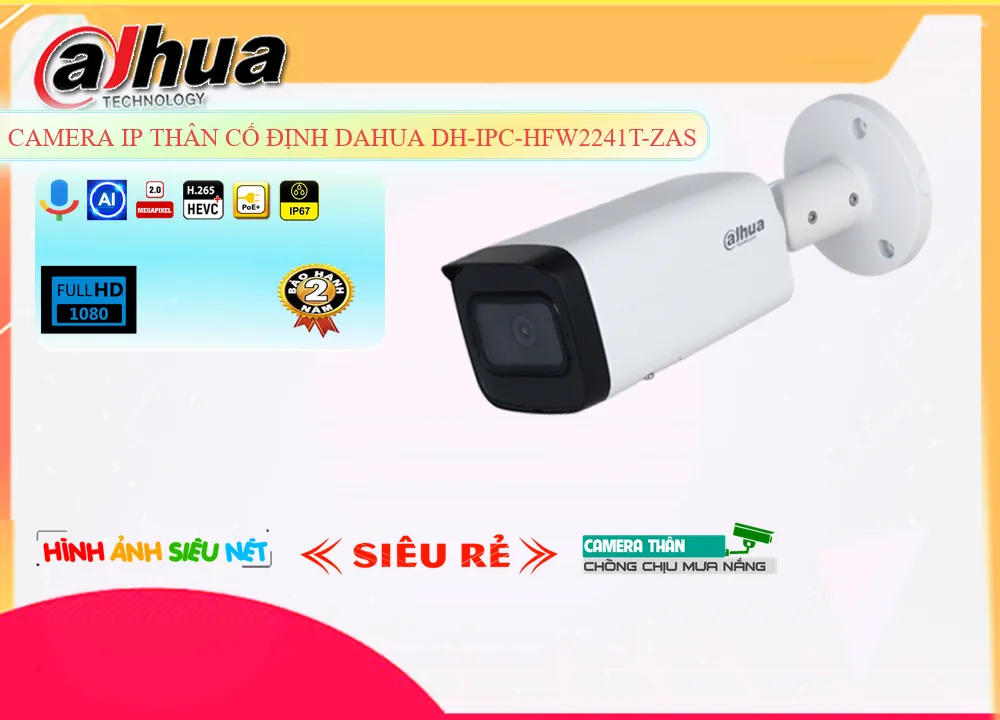 DH-IPC-HFW2241T-ZAS Chất Lượng,Bán rẻ DH-IPC-HFW2241T-ZAS,Giá Bán DH-IPC-HFW2241T-ZAS,DH-IPC-HFW2241T-ZAS Giá rẻ nhất,DH-IPC-HFW2241T-ZAS Giá Khuyến Mãi,DH-IPC-HFW2241T-ZAS giá mới nhất,Camera IP Dahua DH-IPC-HFW2241T-ZAS,Camera IP DH-IPC-HFW2241T-ZAS,CameraDH-IPC-HFW2241T-ZAS