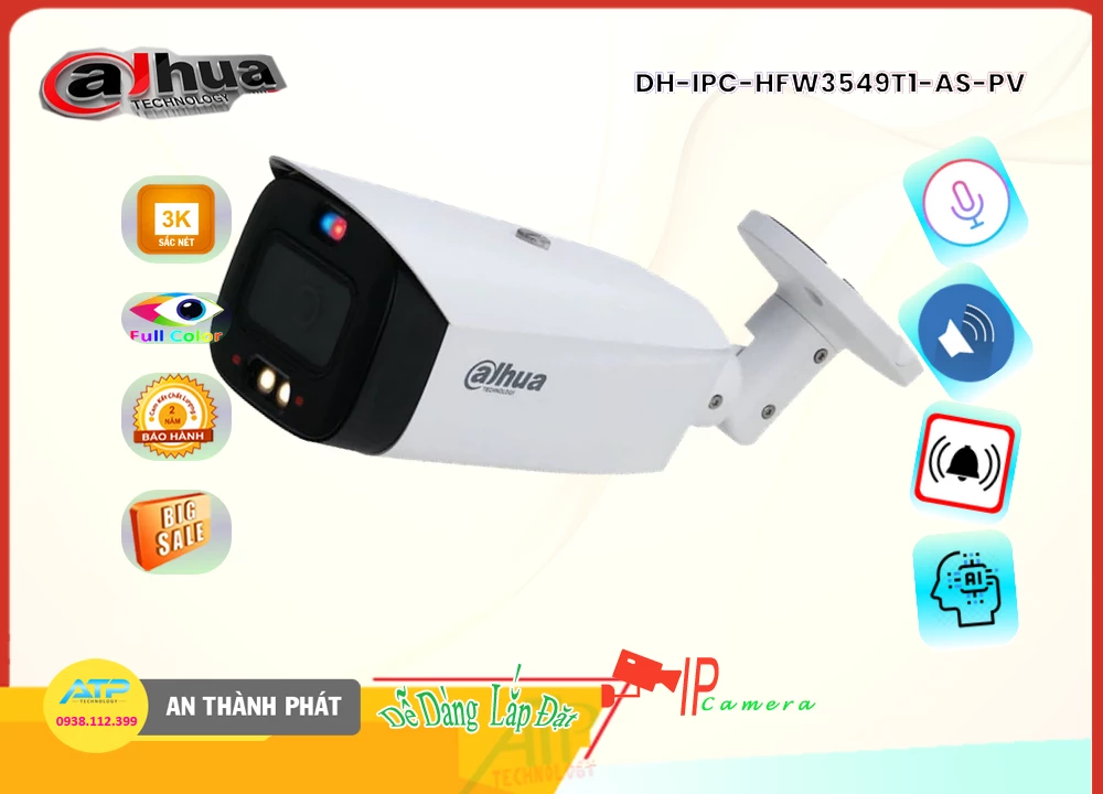 DH IPC HFW3549T1 AS PV,Camera Dahua DH-IPC-HFW3549T1-AS-PV,DH-IPC-HFW3549T1-AS-PV Giá rẻ,DH-IPC-HFW3549T1-AS-PV Công