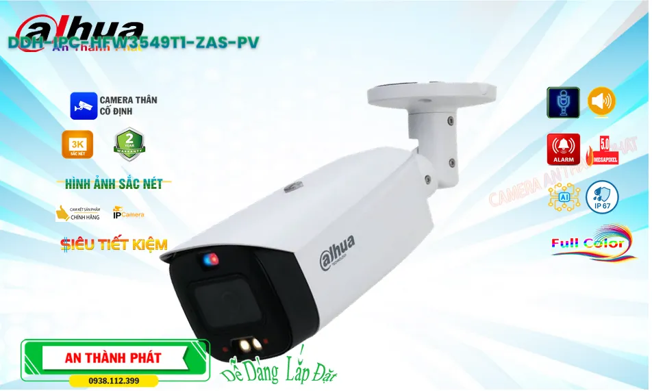 DH-IPC-HFW3549T1-ZAS-PV Camera An Ninh Dahua