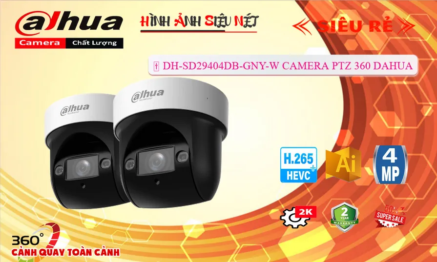 DH-SD29404DB-GNY-W Công Nghệ POE Dahua Thiết kế Đẹp