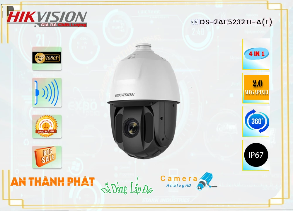 Camera Hikvision DS-2AE5232TI-A(E),Giá HD Anlog DS-2AE5232TI-A(E),phân phối DS-2AE5232TI-A(E),DS-2AE5232TI-A(E) Bán Giá