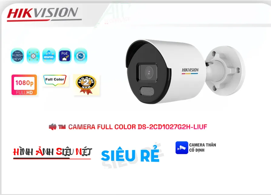 Camera Hikvision DS-2CD1027G2H-LIUF Camera Hikvision DS-2CD1027G2H-LIUF