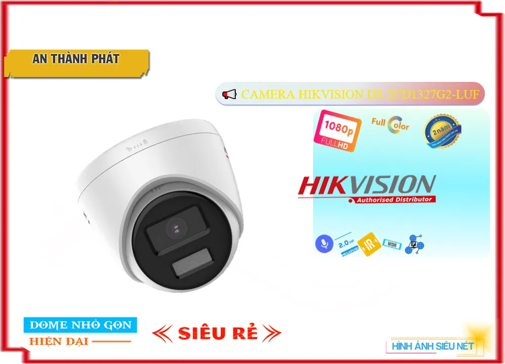 Camera Hikvision DS-2CD1327G2-LUF,Chất Lượng DS-2CD1327G2-LUF,DS-2CD1327G2-LUF Công Nghệ Mới,DS-2CD1327G2-LUFBán Giá