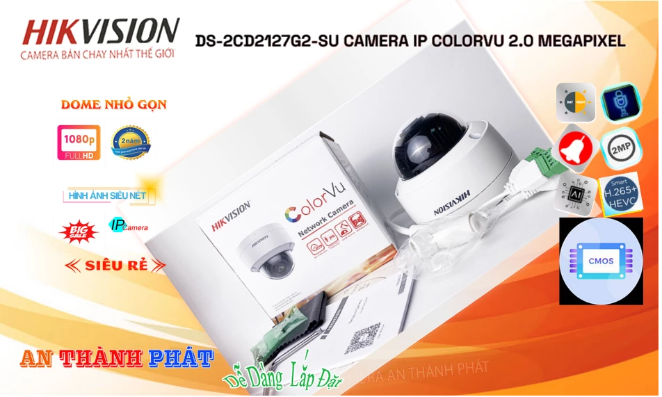 Camera  Hikvision DS-2CD2127G2-SU Sắc Nét