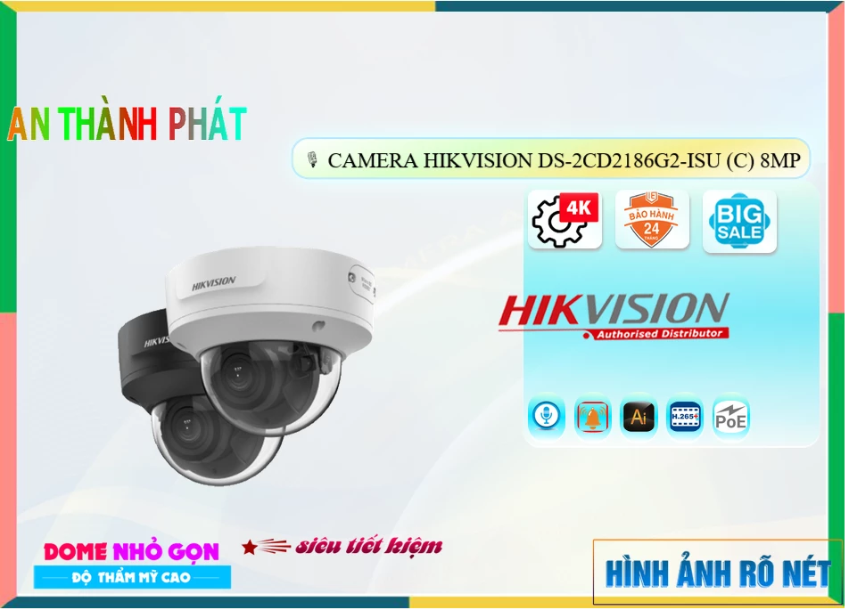 Camera Hikvision DS-2CD2186G2-ISU(C),Giá DS-2CD2186G2-ISU(C),phân phối DS-2CD2186G2-ISU(C),DS-2CD2186G2-ISU(C)Bán Giá