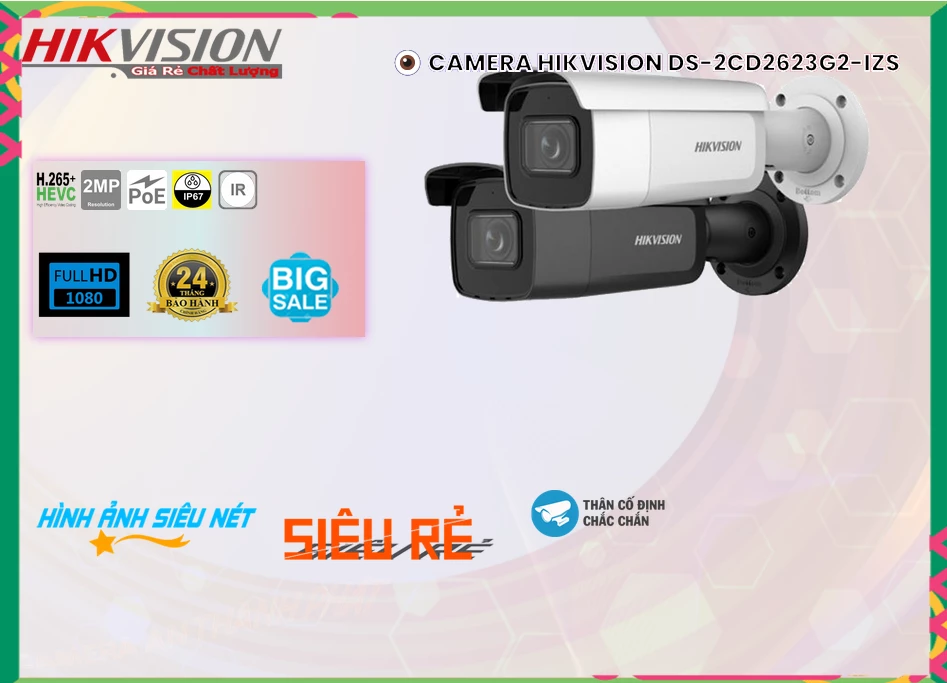 Camera IP Hikvision DS-2CD2623G2-IZS,Chất Lượng DS-2CD2623G2-IZS,DS-2CD2623G2-IZS Công Nghệ Mới,DS-2CD2623G2-IZSBán Giá