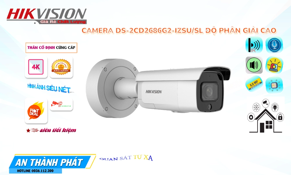 DS-2CD2686G2-IZSU/SL IP Hikvision đang khuyến mãi DS-2CD2686G2-IZSU/SL IP Hikvision đang khuyến mãi