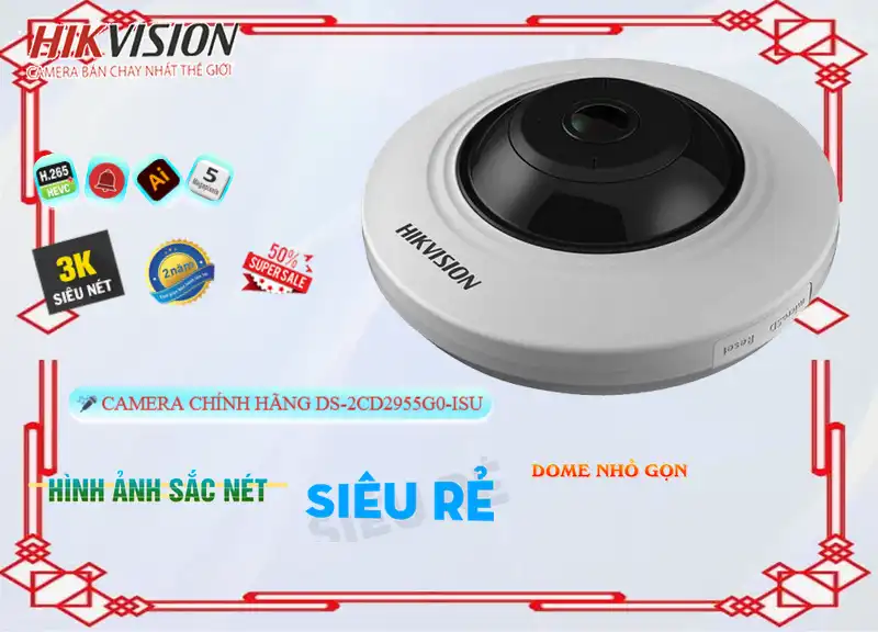DS 2CD2955G0 ISU,DS-2CD2955G0-ISU Camera Hikvision Thiết kế Đẹp,Chất Lượng DS-2CD2955G0-ISU,Giá DS-2CD2955G0-ISU,phân