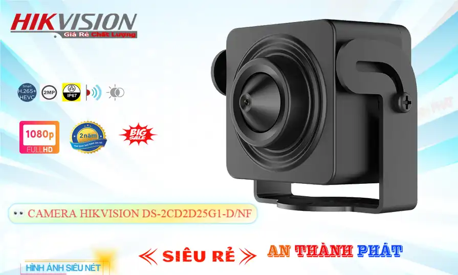 DS-2CD2D25G1-D/NF sắc nét Hikvision DS-2CD2D25G1-D/NF sắc nét Hikvision