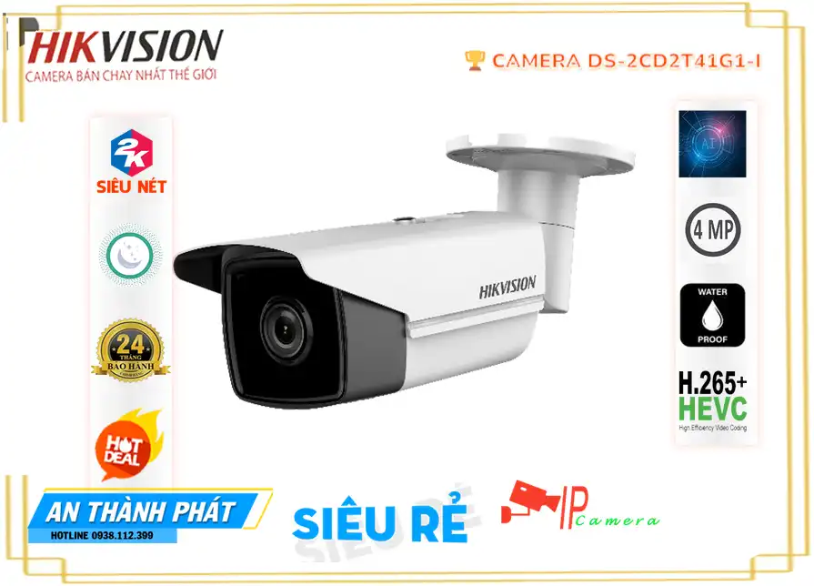 DS-2CD2T41G1-I sắc nét Hikvision