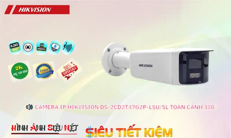 Camera Hikvision DS-2CD2T47G2P-LSU/SL