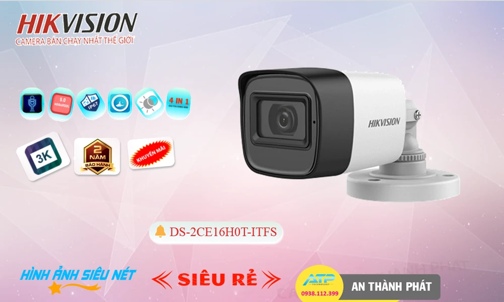 DS-2CE16H0T-ITFS sắc nét Hikvision DS-2CE16H0T-ITFS sắc nét Hikvision