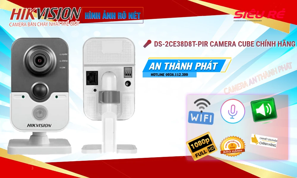 DS-2CE38D8T-PIR Camera An Ninh Hikvision