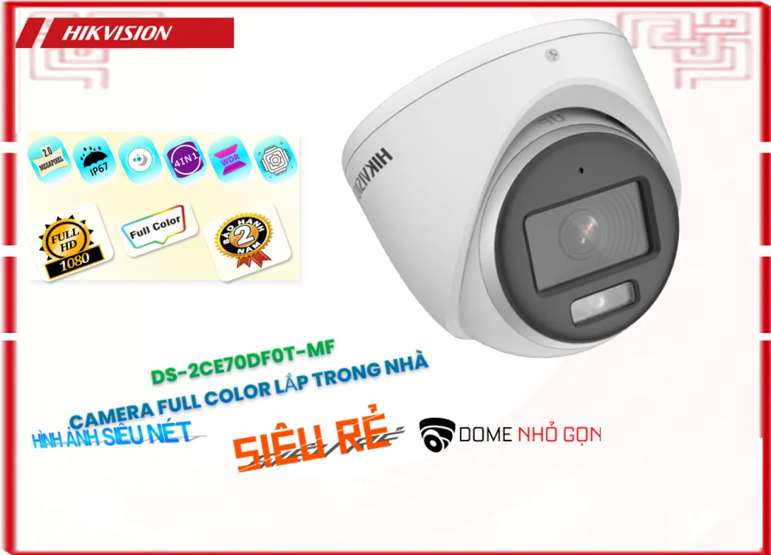 DS-2CE70DF0T-MF Camera Full Color Hikvision,DS-2CE70DF0T-MF Giá rẻ,DS-2CE70DF0T-MF Giá Thấp Nhất,Chất Lượng