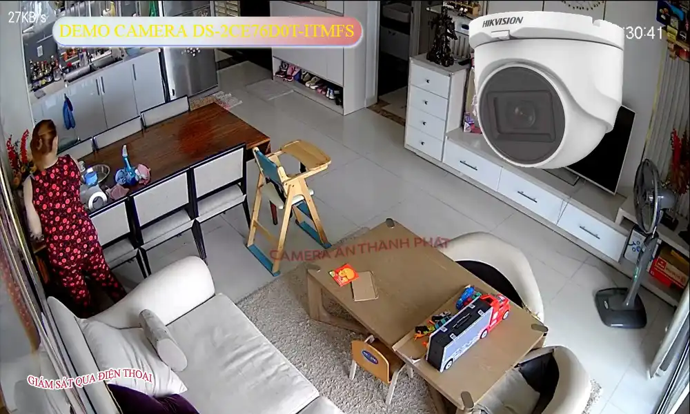 ➠  DS-2CE76D0T-ITMFS sắc nét Hikvision
