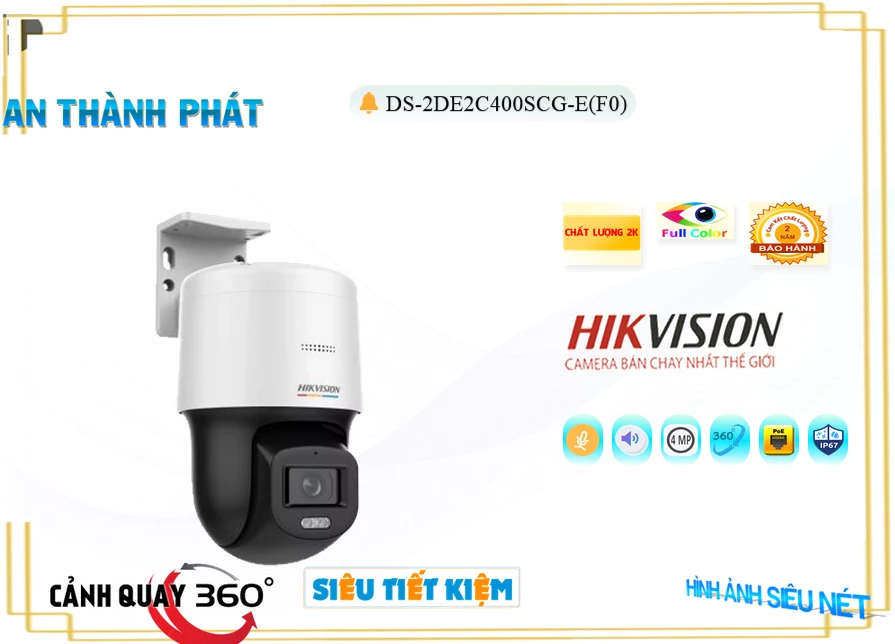 Camera HikVision DS-2DE2C400SCG-E(F0),DS-2DE2C400SCG-E(F0) Giá Khuyến Mãi,DS-2DE2C400SCG-E(F0) Giá