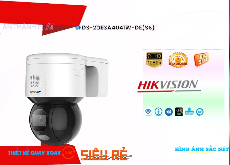 Camera Hikvision DS-2DE3A404IW-DE(S6),DS-2DE3A404IW-DE(S6) Giá Khuyến Mãi,DS-2DE3A404IW-DE(S6) Giá